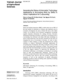 Assessing the status of information technology applications to accounting work by SMEs in Hanoi: Implications for E-accounting