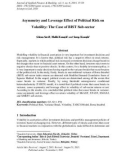 Asymmetry and leverage effect of political risk on volatility: The case of BIST sub-sector