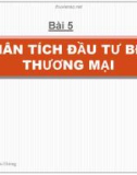 Bài 5: Phân tích đầu tư bất động sản thương mại