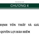 Bài giảng Bảo hiểm: Chương 4 - Đặng Bửu Kiếm