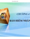 Bài giảng Bảo hiểm: Chương 4 - Nguyễn Thị Minh Châu