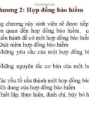 Bài giảng Bảo hiểm đại cương: Chương 2 - TS. Nguyễn Tấn Hoàng