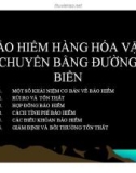 Bài giảng Bảo hiểm hàng hóa vận chuyển bằng đường đường biển