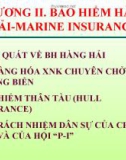 Bài giảng Bảo hiểm vận tải - Chương 2: Bảo hiểm hàng hải - Marine insurance