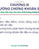 Bài giảng Chương 3: Thị trường chứng khoán sơ cấp - ThS. Đỗ Văn Quý