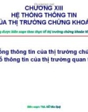 Bài giảng Chương 8: Thông tin của thị trường chứng khoán - ThS. Đỗ Văn Quý