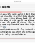 Bài giảng Đầu tư quốc tế - Chương 1: Đầu tư gián tiếp nước ngoài