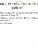 Bài giảng Đầu tư quốc tế: Chương 2 - ThS. Phạm Thành Hiền Thục