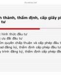 Bài giảng Đầu tư quốc tế - Chương 3: Hình thành, thẩm định, cấp giấy phép đầu tư