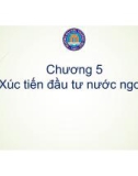 Bài giảng Đầu tư quốc tế - Chương 5: Xúc tiến đầu tư nước ngoài