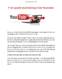 7 bí quyết marketing trên Youtube