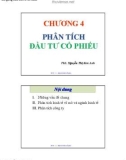 Bài giảng Đầu tư tài chính - Chương 4: Phân tích đầu tư cổ phiếu