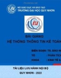 Bài giảng Hệ thống thông tin kế toán: Chương 3 - TS. Đào Nhật Minh