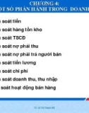 Bài giảng Kiểm soát nội bộ nâng cao: Chương 4 - TS. Lê Thị Thanh Mỹ