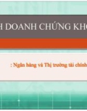 Bài giảng Kinh doanh chứng khoán - Chương 1: Tổng quan về Kinh doanh chứng khoán