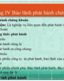 Bài giảng Kinh doanh chứng khoán - Chương 4: Bảo lãnh phát hành chứng khoán