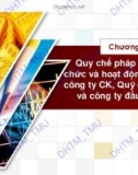 Bài giảng Luật Chứng khoán: Chương 3 - ĐH Thương mại