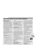 CÁC THỦ THUẬT VỚI OUTLOOK EXPRESS