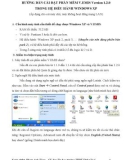 Hướng dẫn cài đặt phần mềm V.EMIS Version 1.2.0 trong hệ điều hành Windows Xp