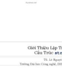 Bài giảng Giới thiệu lập trình: Cấu trúc struct - TS. Lê Nguyên Khôi