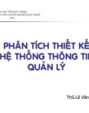 Phân tích thiết kế hệ thống thông tin quản lý