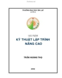 Giáo trình Kỹ thuật lập trình nâng cao ( Trần Hoàng Thọ - ĐH Đà Lạt )