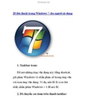 20 thủ thuật trong Windows 7 dành cho người sử dụng