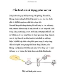 Cấu hình và sử dụng print server