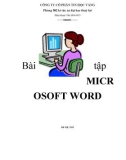 Bài tập thực hành word cơ bản - ĐH Thủy lợi