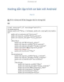 Hướng dẫn lập trình cơ bản với Android - Phần 8: Bài tập thực hành