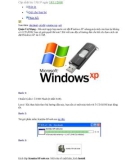 Phương pháp cài đặt Windows XP từ ổ USB Flash