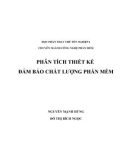 Bài giảng Phân tích thiết kế đảm bảo chất lượng phần mềm: Phần 1