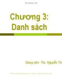 Bài giảng Cấu trúc dữ liệu và giải thuật: Chương 3 - ThS. Nguyễn Thị Khiêm Hòa (ĐH Ngân hàng TP.HCM)