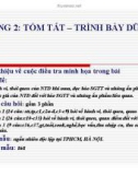 Bài giảng SPSS - Chương 2: Tóm tắt – trình bày dữ liệu