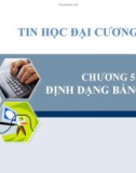 Chương 5: Định dạng bảng tính