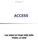 Bài giảng Hệ quản trị cơ sở dữ liệu Access chương 1: Giới thiệu về Access