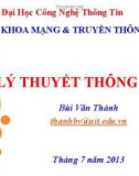 Bài giảng Lý thuyết thông tin: Chương 3 - Bùi Văn Thành