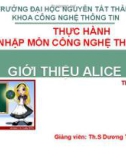 Bài giảng Nhập môn Công nghệ thông tin: Lab 1 - Th.S Dương Thành Phết