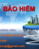 Bài giảng môn BẢO HIỂM (CHƯƠNG 1)