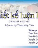 Bài giảng Thiết kế luận lý 1 - Bộ đếm và thanh ghi - Nguyễn Quang Huy