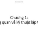 Bài giảng Kỹ thuật lập trình - Chương 1: Tổng quan về kỹ thuật lập trình (Trường Đại học Bách khoa Hà Nội)