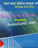 Tra cứu lệnh trong Autocad 2007