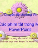 Các phím tắt trong MS PowerPoint