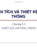 Bài giảng Phân tích và thiết kế hệ thống: Chương 4.3