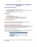 Hướng dẫn cài đặt và cấu hình FTP Server trên Windows Server 2003
