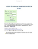 Hướng dẫn cách tạo email theo tên miền từ google