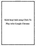 Kích hoạt tính năng Click To Play trên Google Chrome