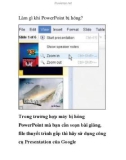Làm gì khi PowerPoint bị hỏng?