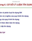 Bài giảng Nghiệp vụ ngân hàng thương mại: Chương 4 - TS. Nguyễn Quốc Khánh