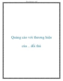 Quảng cáo với thương hiệu của .. đối thủ